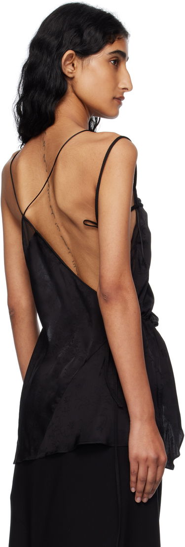 Потник Ann Demeulemeester Vepa Ramage Jacquard Slip Top Черно | B0012832-FA611-099, 2