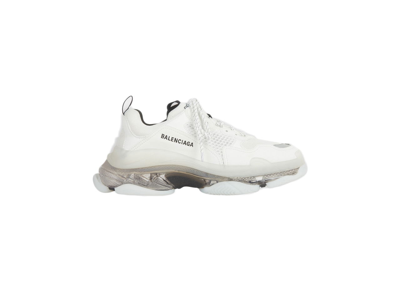 Кецове и обувки Balenciaga Triple S Clear Sole White Grey Бяло | 541624W2GS19012, 0