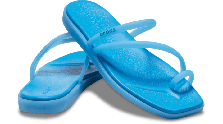 Кецове и обувки Crocs Miami Frosted Toe Loop Sandals Синьо | 211253-4WD, 1