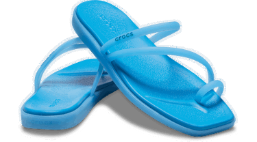 Кецове и обувки Crocs Miami Frosted Toe Loop Sandals Синьо | 211253-4WD, 1