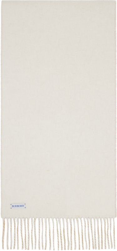 Шал Burberry Burberry Cashmere Scarf with Fringes Бежово | 8110020, 1
