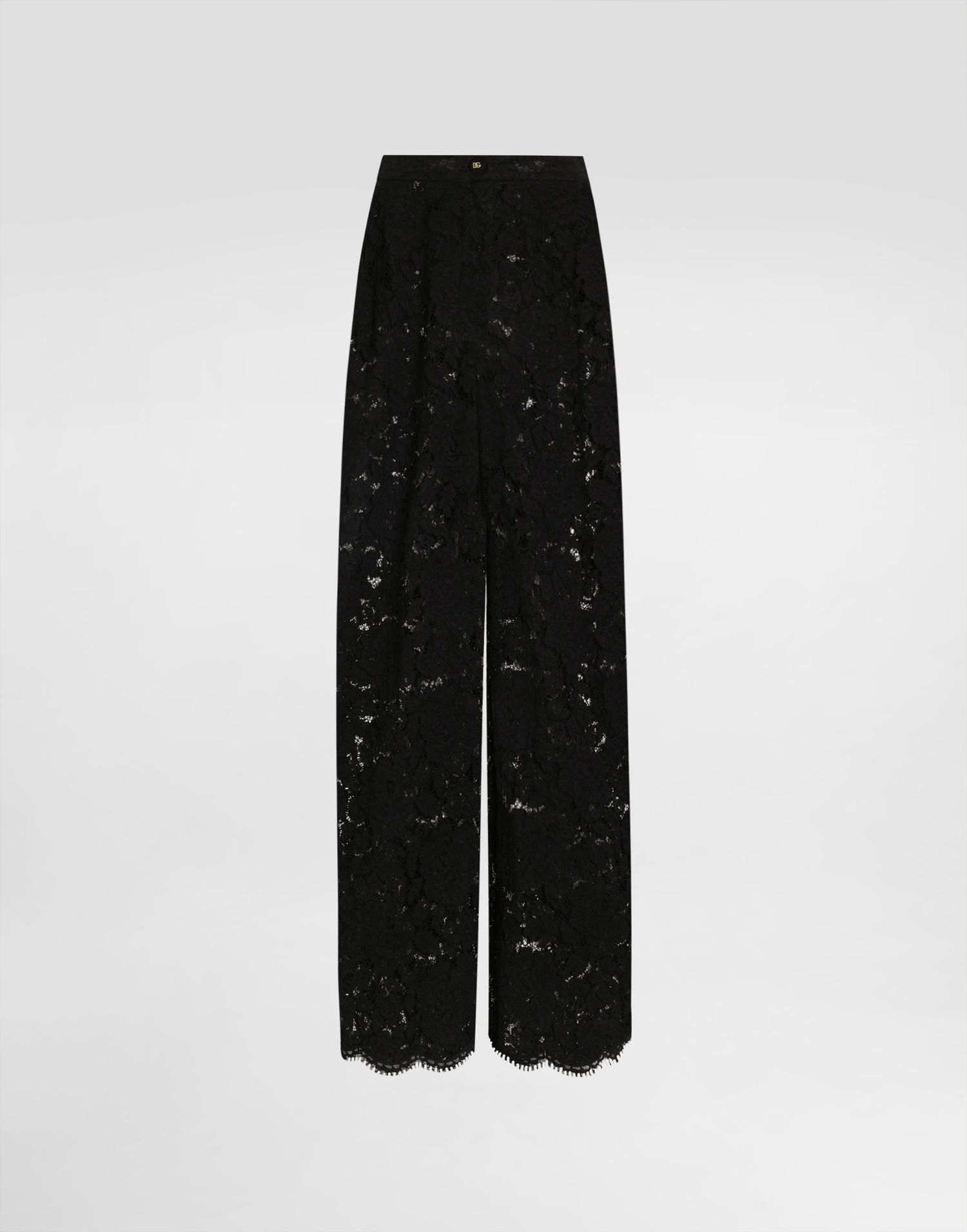 Панталони Dolce & Gabbana Cordonetto Lace Trousers Черно | FTCPTTHLM7LN0000, 0
