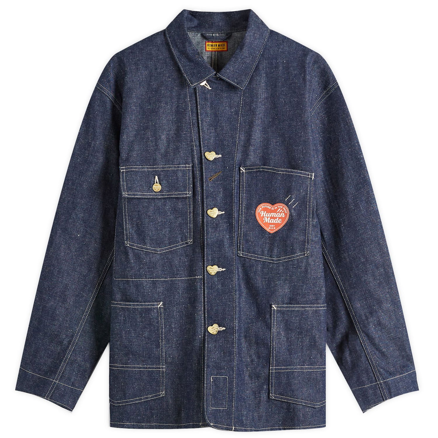 Яке Human Made Human Made Past Coverall Denim Jacket, Size Large Синьо | HM29JK004-IND, 1