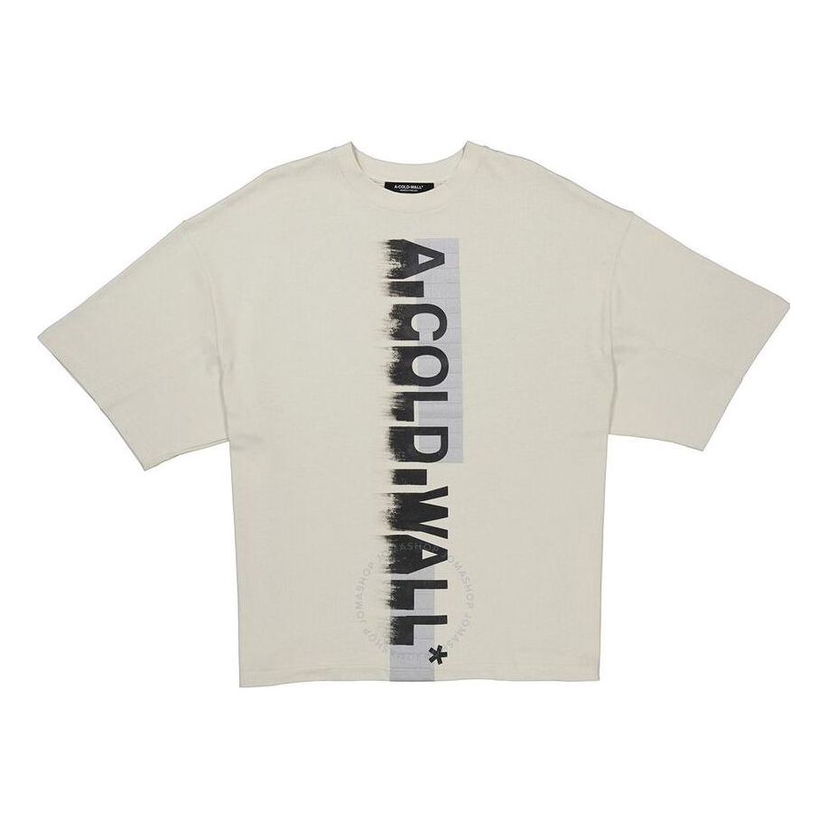 Тениска A-COLD-WALL* A-COLD-WALL* Brushed Logo T-Shirt Бяло | ACWMTS066-BONE