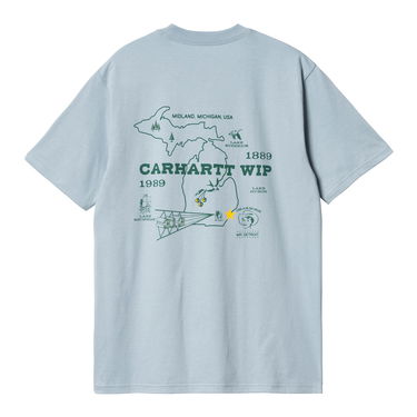 Тениска Carhartt WIP Home State Graphic Print T-Shirt Синьо | I033973_9, 4