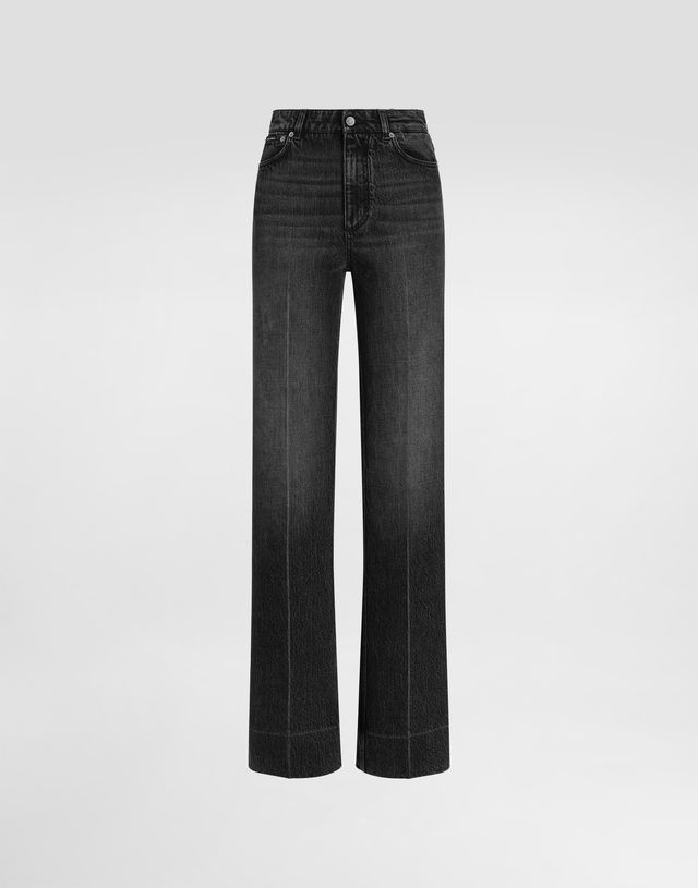 Faded 5-pocket Denim Trousers