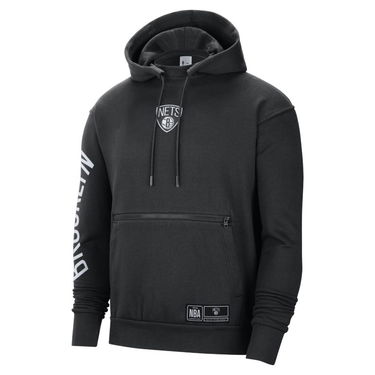 Суитчър Nike Brooklyn Nets Courtside NBA Fleece Pullover Hoodie Черно | DH9443-010, 0