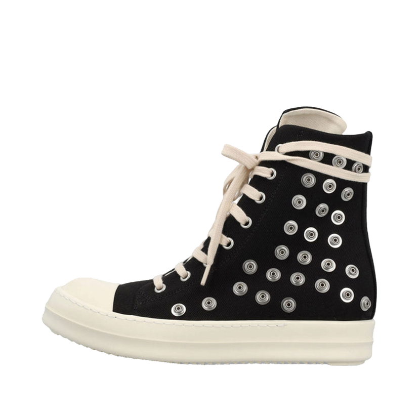 Кецове и обувки Rick Owens DRKSHDW Studded Eyelets "Black Milk" Черно | DU02C5800-DOES2-911