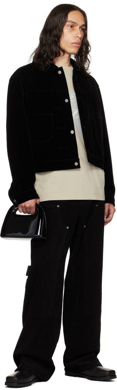 Яке We11done We11done Velvet Crop Jacket Черно | WD-JK3-23-041-M-BK, 3