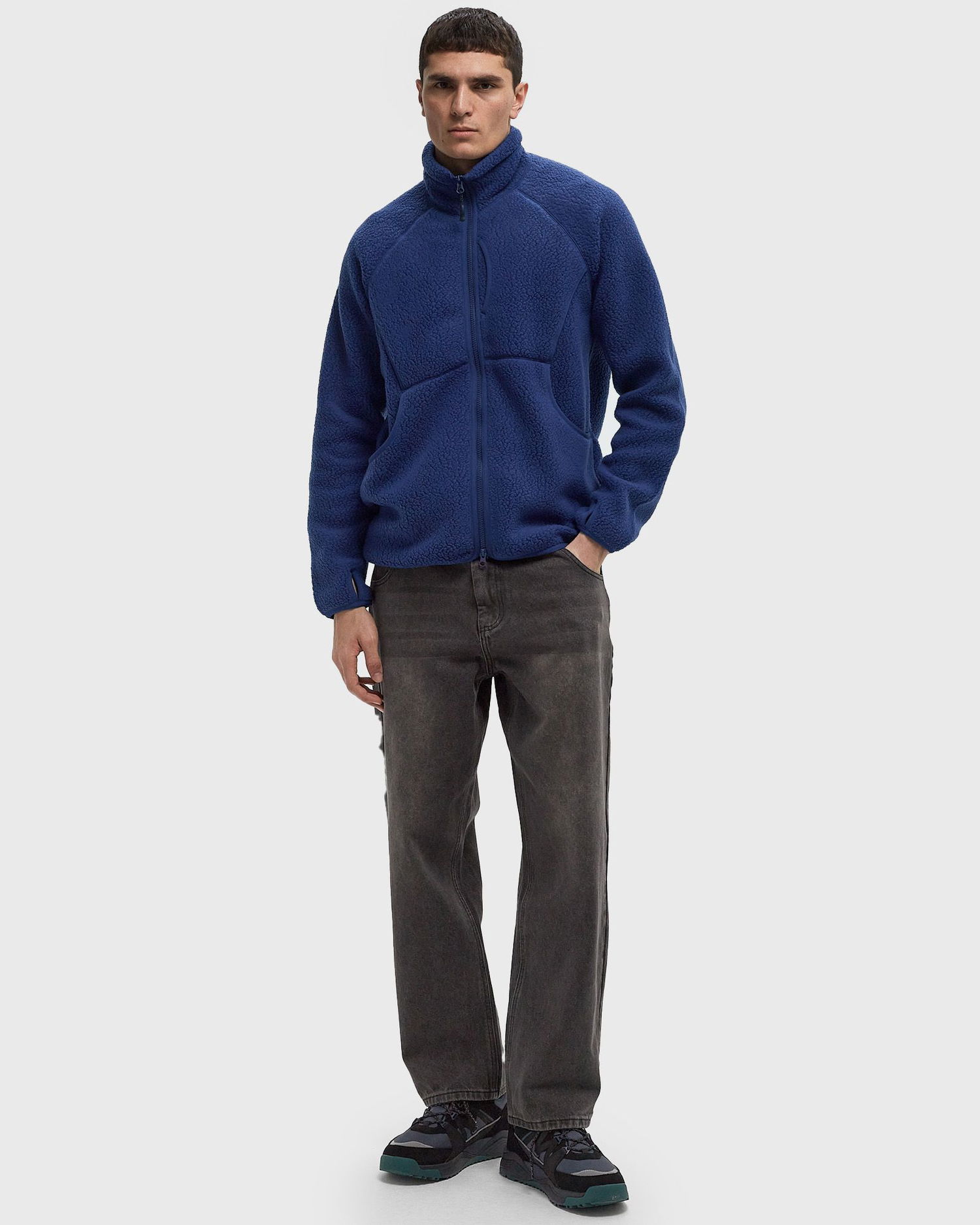 Пуловер Snow Peak Thermal Boa Fleece Jacket Тъмно синьо | SW-24AU005-BLUE, 1