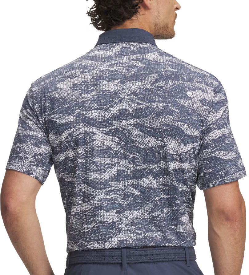 Поло тениска Under Armour UA Drive Chill Printed Polo Shirt Синьо | 1389597-045, 1