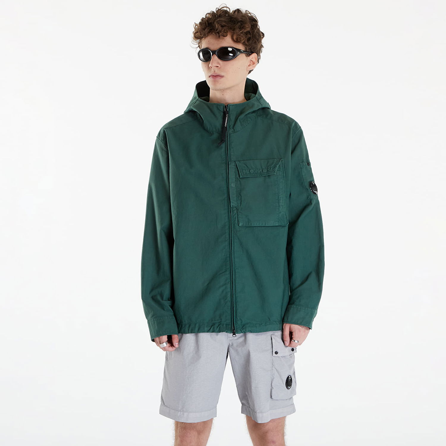 Яке C.P. Company Ottoman Long Sleeve Jacket Duck Green Зелено | 16CMSH156A006406O-649, 0