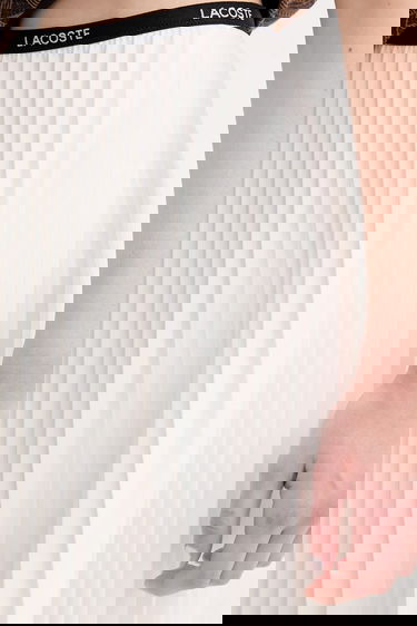 Пола Lacoste Mini Pleated A-Line Skirt with Branded Waistband Бяло | JF1403, 3