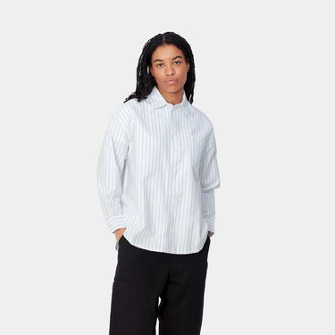 Риза Carhartt WIP Striped Long Sleeve Shirt Бяло | I033839_8, 0