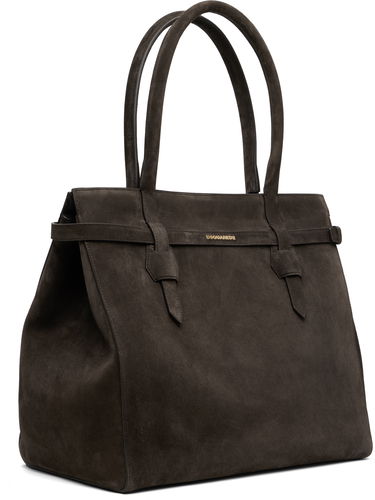 Голяма пазарска чанта DSQUARED2 Dsquared2 Twin Shopping Tote Кафяво | SPM0106_1503520, 1