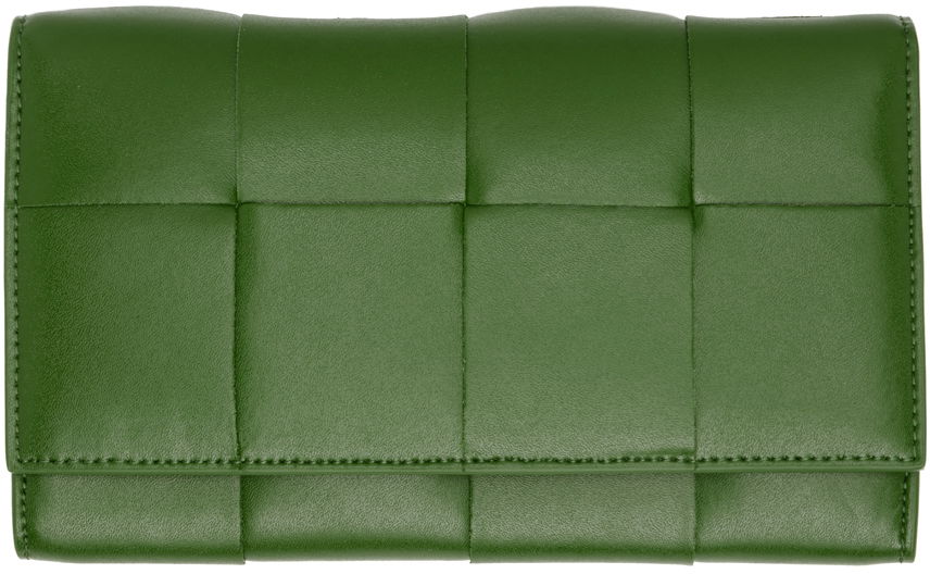Портфейл Bottega Veneta Long Wallet Зелено | 679845 VBWD2, 0