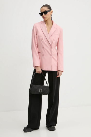 Яке Fiorucci Fiorucci Double-Breasted Blazer Розово | W01FMBDO059WO01PN02, 1