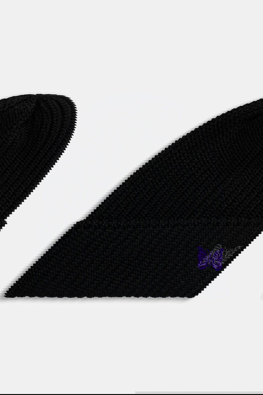 Шапка Needles Needles Watch Cap Ribbed Knit Beanie Черно | RW056, 0