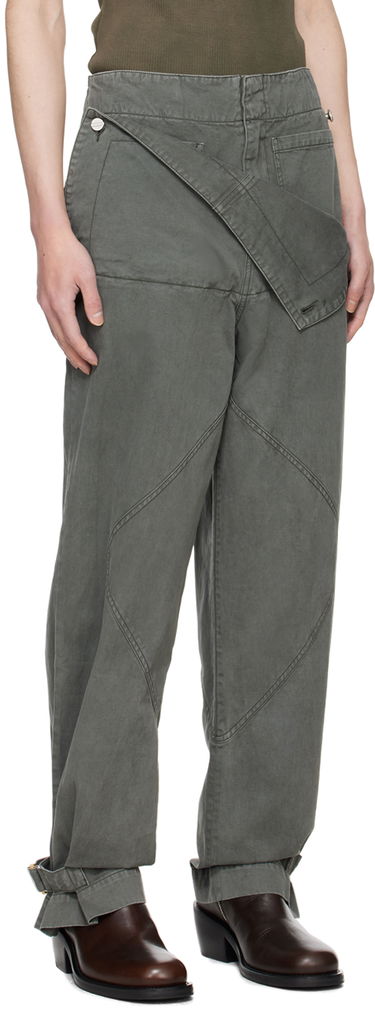 Панталони Dion Lee Shell Trousers Сиво | C2175PS24, 3