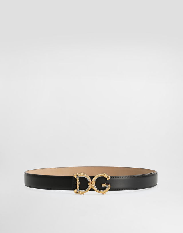 Calfskin Leather Belt With Logo