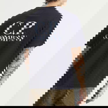 Тениска C.P. Company Logo Print T-Shirt Черно | 19CMTS103A-005100W-888, 3