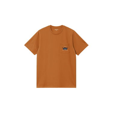 Тениска Carhartt WIP Carhartt WIP Crown Pocket Short Sleeve T-Shirt Кафяво | I034673_9, 2