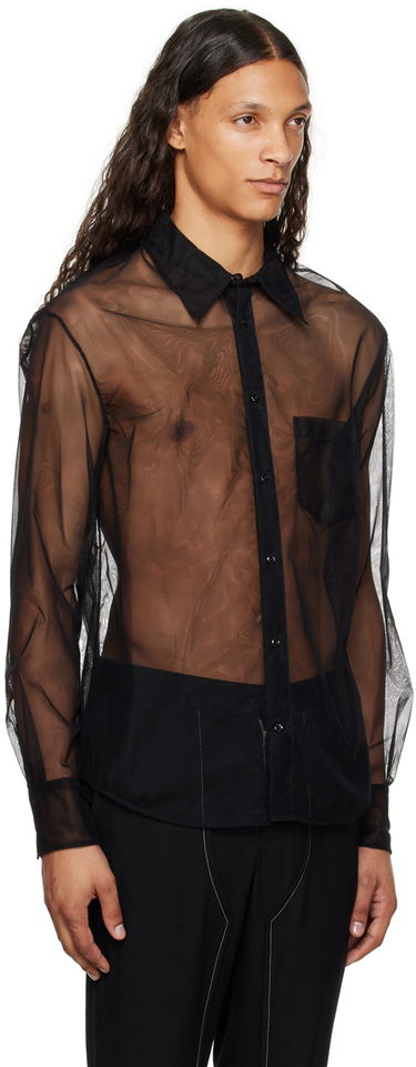 Риза Simone Rocha Simone Rocha Sheer Shirt Черно | 5289 0069, 1