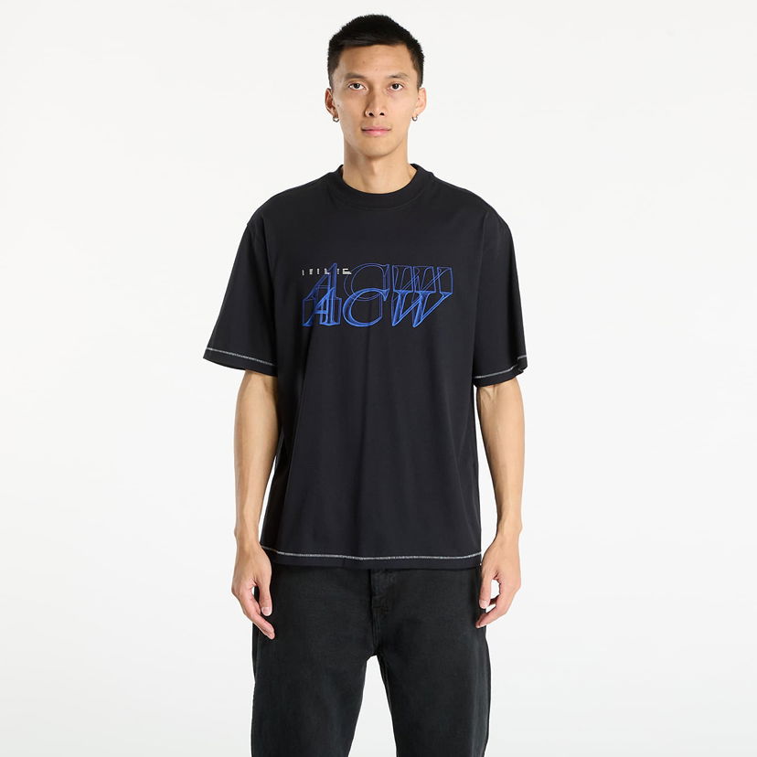 Тениска A-COLD-WALL* A-COLD-WALL* Serif T-Shirt Черно | ACWMTS233 Black