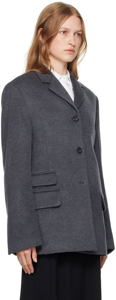 Яке TOTEME Straight Wool Blazer Сиво | 244-WRZ0045-FB0283, 3