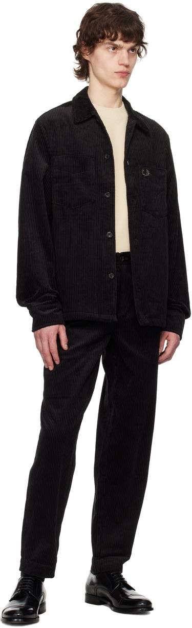Риза Fred Perry Corduroy Overshirt With Long Sleeves Черно | M8723-102, 4