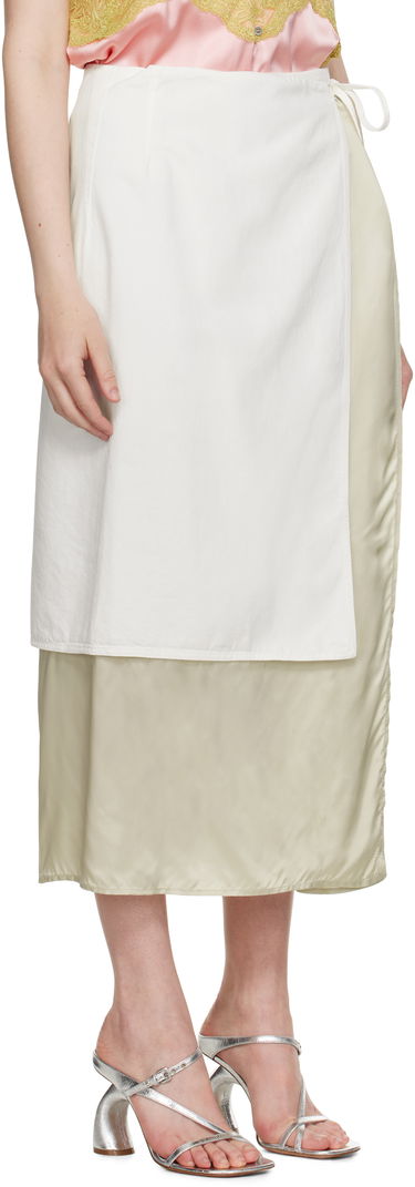 Пола Dries Van Noten Dries Van Noten Wrap Midi Skirt Бежово | 251-010826-1553, 1