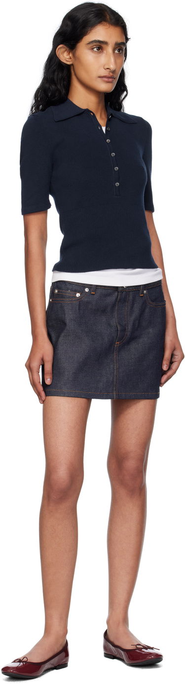 Пола A.P.C. Denim Mini Skirt Синьо | CODBS-F06093, 3