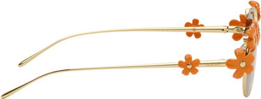 Слънчеви очила Loewe Paula's Ibiza Daisy Field Round Daisy-Embellished Sunglasses Оранжево
 | LW40173UW5130F 192337236198, 1