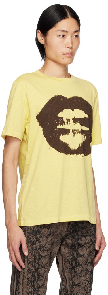 Тениска Paul Smith Paul Smith Commission Edition Lips Graphic T-Shirt Жълто | M1R-494Y-LP4033-09, 1