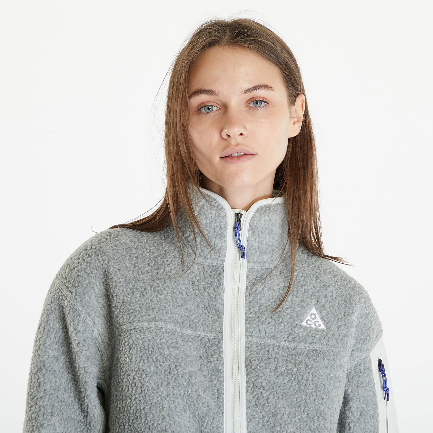 Яке Nike ACG "Arctic Wolf" Polartec Oversized Fleece Full-Zip Jacket Sea Glass/ Sea Glass/ Summit White Сиво | FB8006-020, 1