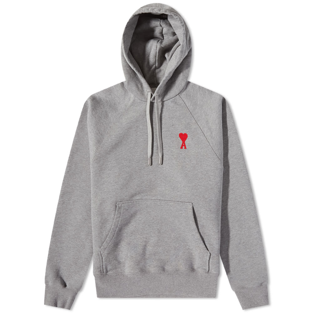 Суитчър AMI Heavy Fleece Small A Heart Popover Hoody Сиво | USW204-747-0501, 0