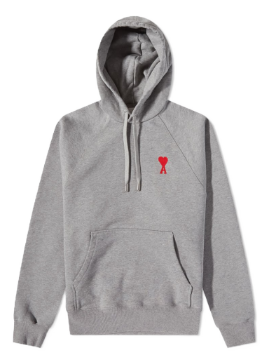 Суитчър AMI Heavy Fleece Small A Heart Popover Hoody Сиво | USW204-747-0501