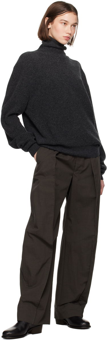 Пуловер LEMAIRE LEMAIRE Ribbed Turtleneck Sweater Сиво | TO1315 LK1026, 3
