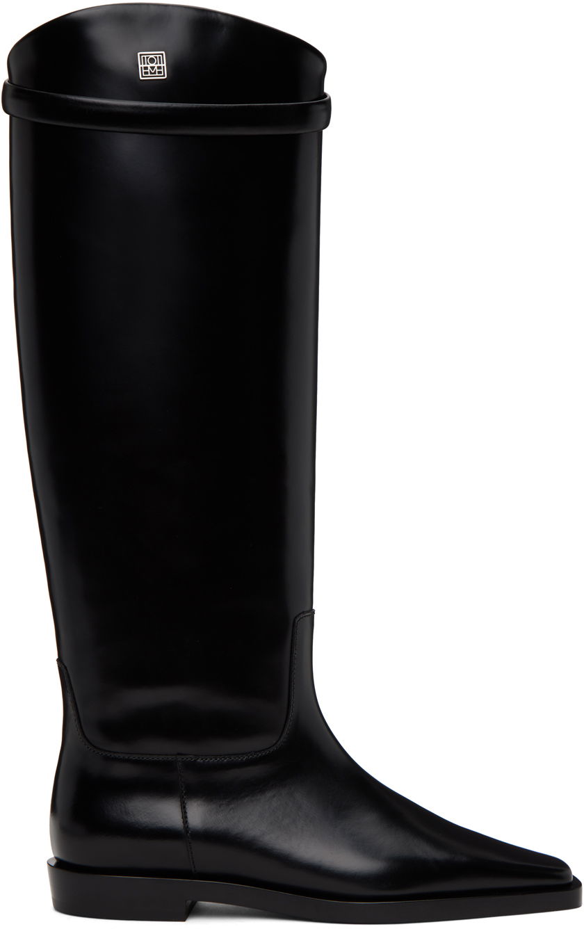 Облекло TOTEME TOTEME 'The Riding' Knee-High Boots Черно | 211-901-825, 0