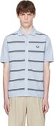 Fred Perry Striped Button-Through Polo