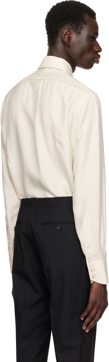 Риза Tom Ford TOM FORD Silk Twill Slim Fit Shirt Бежово | HSBC01-SUS02, 2