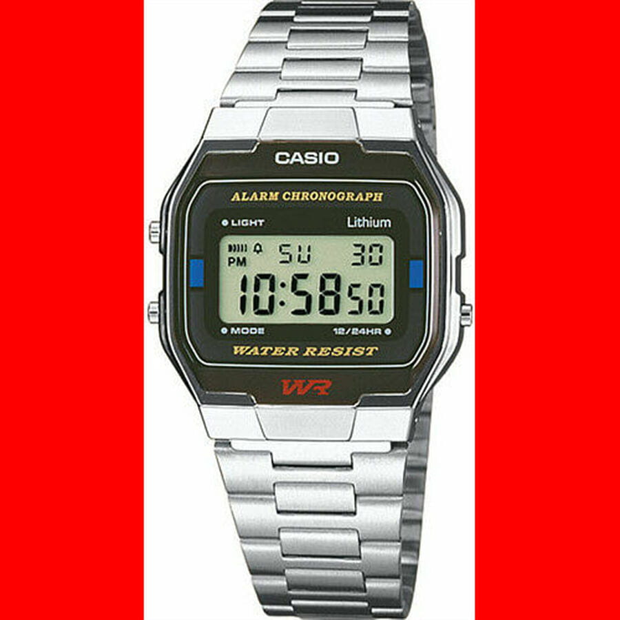 Часовник CASIO A163WA-1QES Watches Сиво | A163WA-1QES, 0