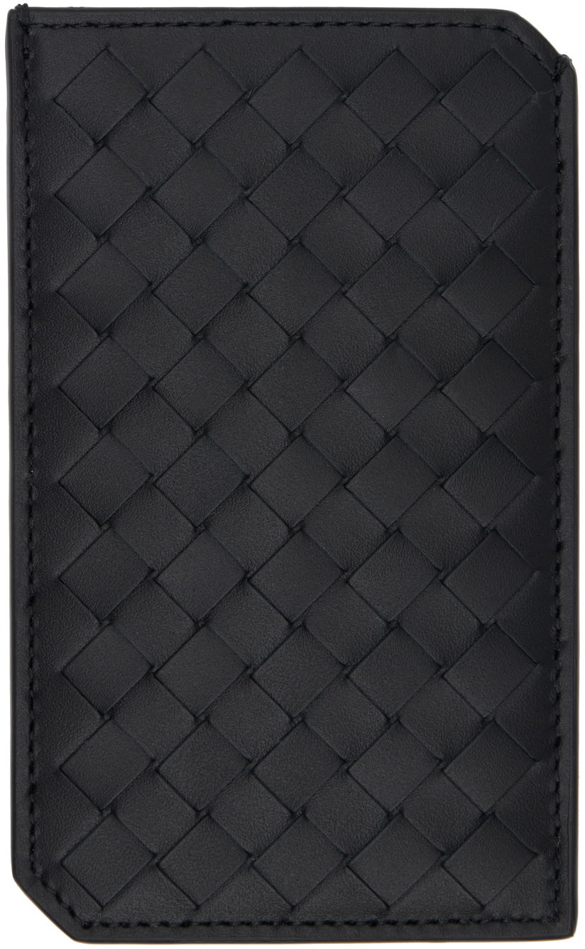 Портфейл Bottega Veneta Vertical Card Holder Черно | 796963 V4LQ1 1000, 1