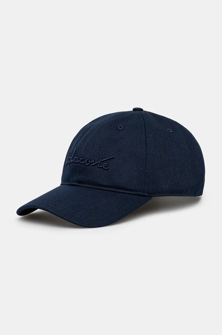 Шапка с козирка Lacoste Cotton Baseball Cap with Logo Синьо | RK7592, 0