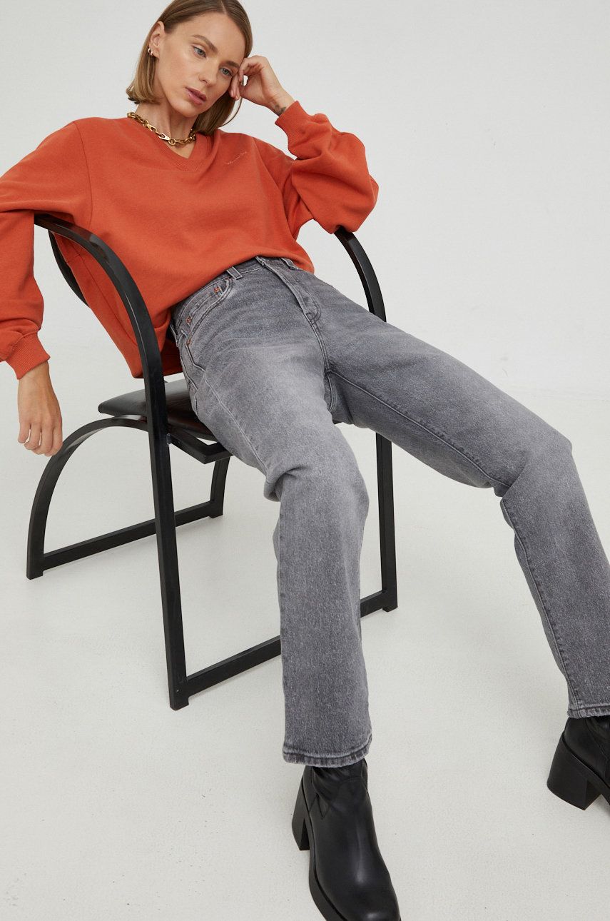 Дънки Levi's High Waist 501 Crop Jeans Сиво | 36200.0235, 0