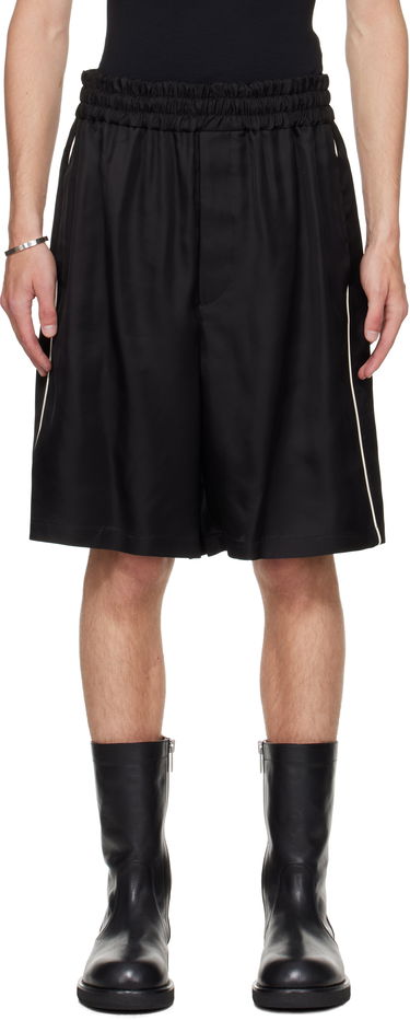 Къси панталони Jil Sander Jil Sander Fluid Viscose Shorts Черно | J61KA0054_J65280, 0