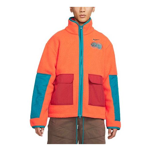 Яке Nike Contrast Color Stitching Loose Sports Stand Collar Jacket Оранжево
 | DQ5061-817