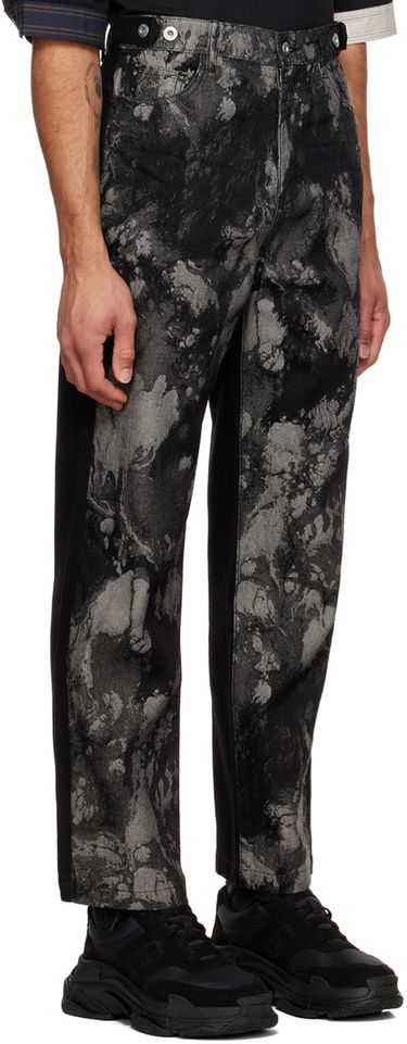 Дънки Feng Chen Wang Feng Chen Wang Paneled Jeans Черно | FUF14TR03, 1