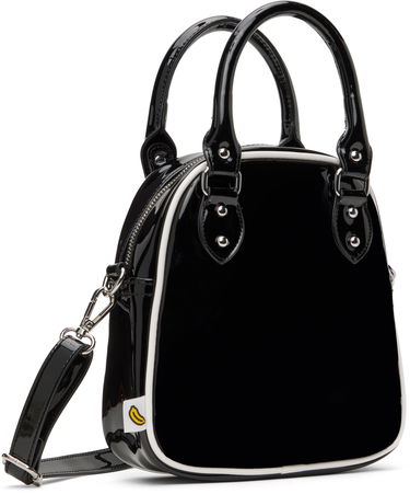Дамска чанта BAPE Black Patent Bowling Bag Черно | 0MXBGW4326XXN, 2