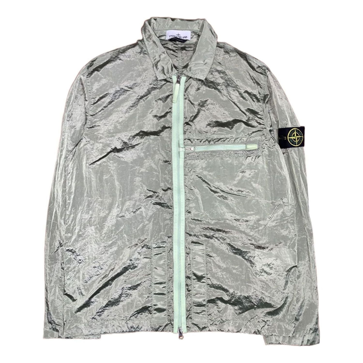 Ветровка Stone Island Compass Patch Zip Up Jacket Зелено | 781510919-V0052, 0